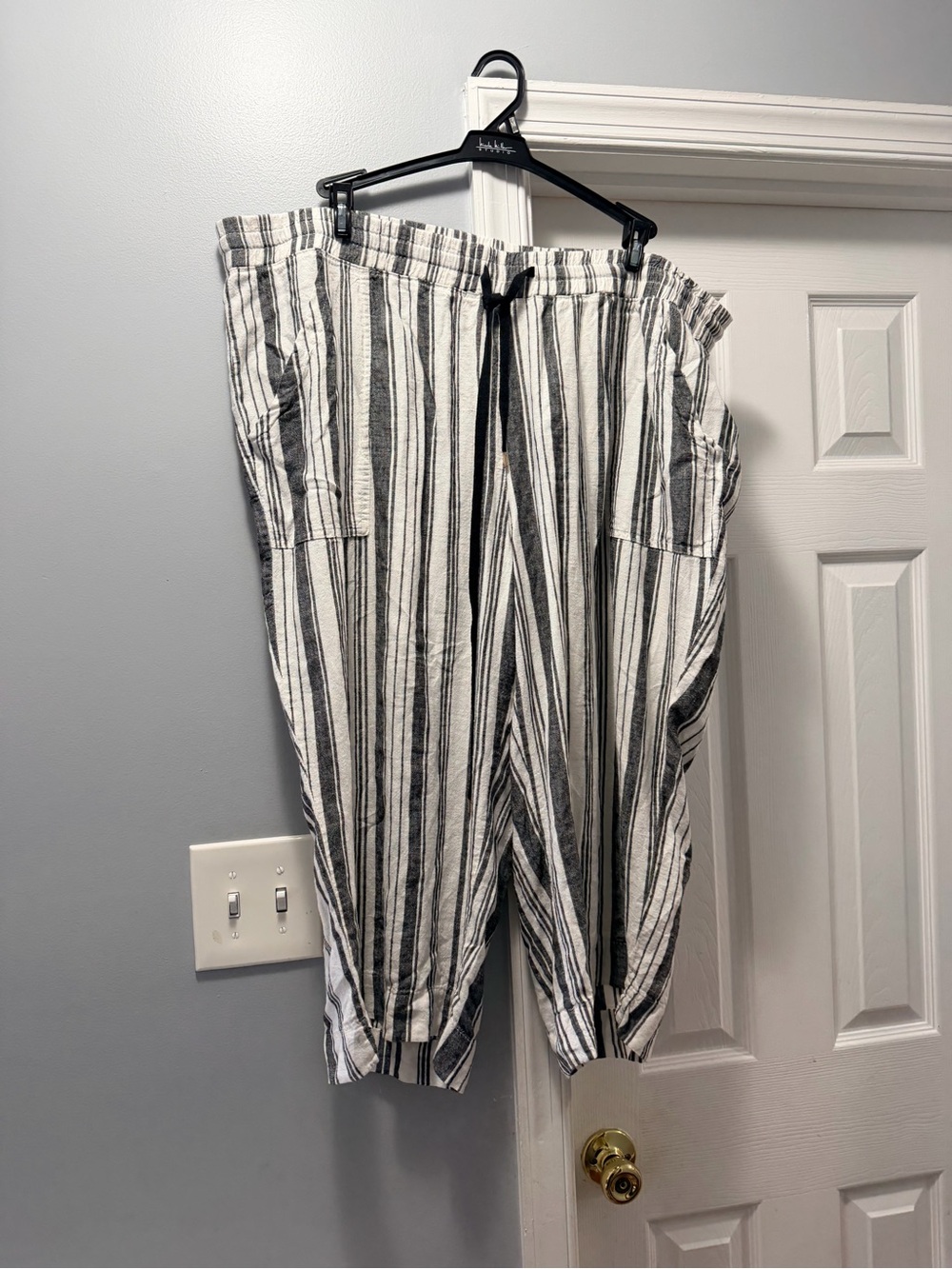 Land and Sea 3x Striped Drawstring Capri striped